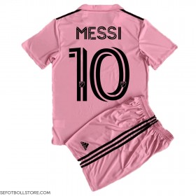 Inter Miami Lionel Messi #10 Replika babykläder Hemmaställ Barn 2023-24 Kortärmad (+ korta byxor)